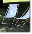 deck chair white