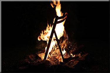 burning chair