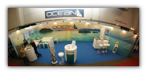 Messestand von Ocean7 auf der Boot Tulln